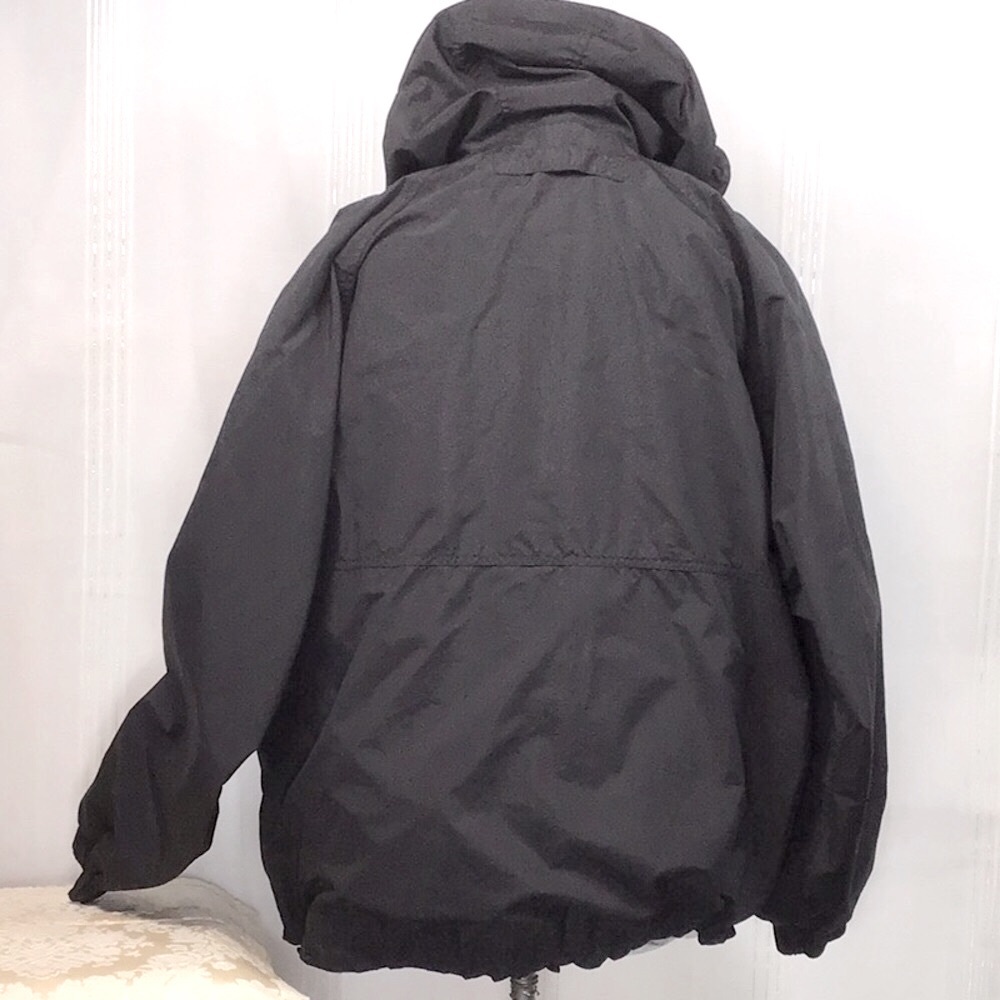 MACK TRUCK ‘Bulldog’ Black Windbreaker Half Zip Hoodie with Pockets XL - Picture 5 of 10